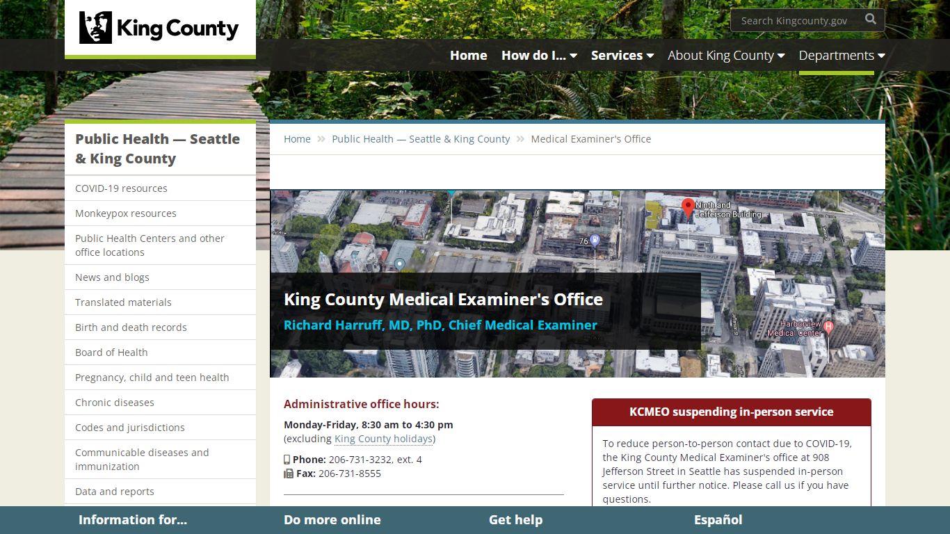 King County Medical Examiner's Office - King County